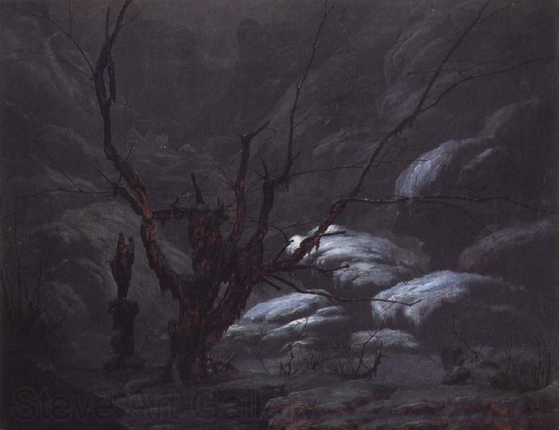 Carl Blechen Mountain Gorge in Winter Spain oil painting art
